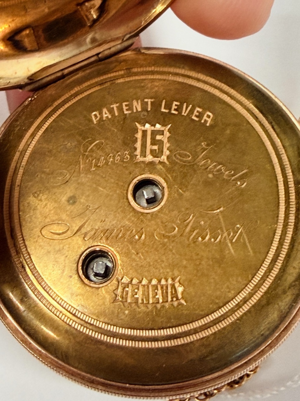 Gents Refined Elegance James Tissot 14k Key Wind Pocket Watch Stunning - Picture 3 of 7